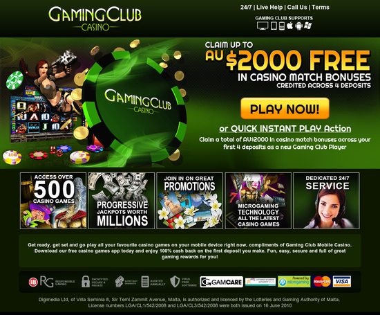 Telecharger Gaming Club Casino